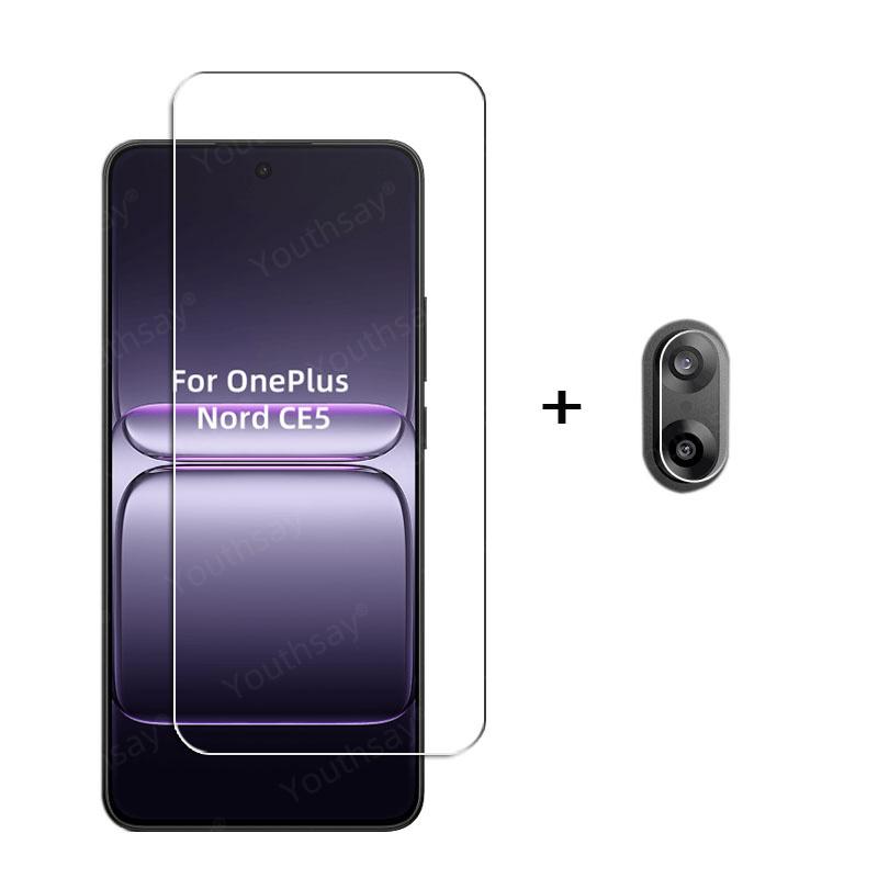6-в-1 Для OnePlus Nord CE5 Закаленное Стекло Защитная Пленка для Экрана OnePlus Nord CE5 HD Защитная Пленка для Объектива Камеры Телефона OnePlus Nord CE5