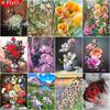 5D Diamond Painting Flowers Full Square Cross Stitch Diamond Embroidery Plant Rhinestones Art Decoration For Home
