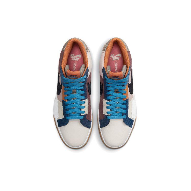 Nike Zoom Blazer Mid Premium SB Mosaic Pack - Dark Wine Unisex Sneakers Multi-Color Pink-Oxford Cashmere DA8854-600