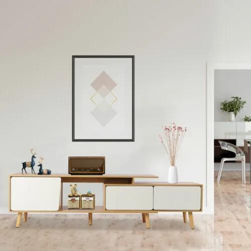 Медиа-консоль для гостиной из МДФ – Шкаф для хранения с регулируемой полкой, ТВ-подставка