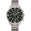 Мужские часы Grovana Nautilus Chronograph с черным циферблатом и кварцевым механизмом 7040.9137 100M