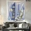 Tatty Teddy Wall Tapestry Aesthetic Wall Hanging Printed Fabric Blanket Decorative Tapestries for Bedroom Living Room Home Decor