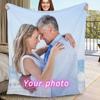 Я люблю тебя Персонализированный плед с фотоколлажем Текст Персонализированное изображение Плед-подарок на Рождество День святого Валентина День рождения