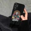 Чехол для телефона с принтом S-Санта Муэрте Для Samsung S25,S24,S21,S22,S23,S30,Ultra,S20,Plus,Fe,Note,10,9,5G Черный Чехол