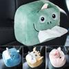 Car Tissue Box Elastic Buckle Zipper Lovely Car Seat Back Whale Dinosaur Tissue Box