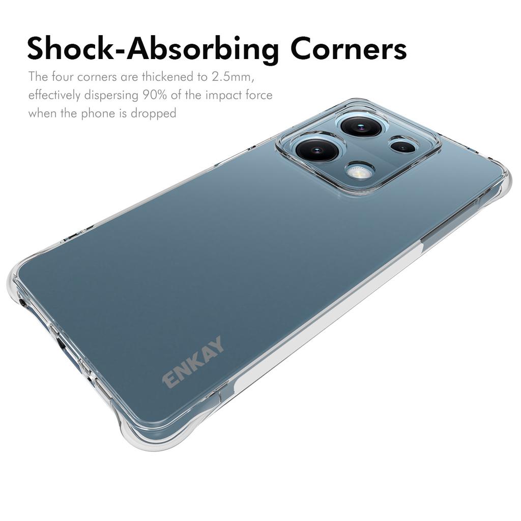 For Xiaomi Redmi Note 14S 4G Clear Phone Case ENKAY HAT PRINCE Shockproof Anti-slip TPU Cover