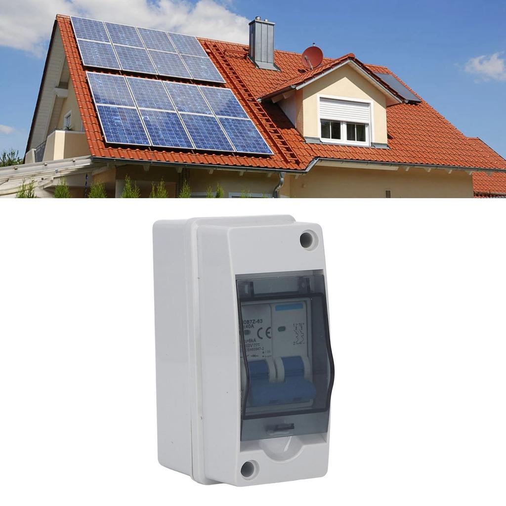 DC Disconnect Switch 40A Protective Transparent Cover Miniature Circuit Breaker with IP65 Distributi