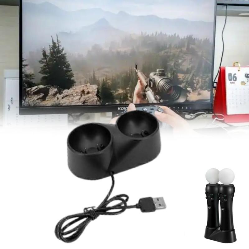 Зарядная док-станция для PS4VR с быстрой зарядкой для контроллеров PS4 Move VR, подходит для игровых энтузиастов