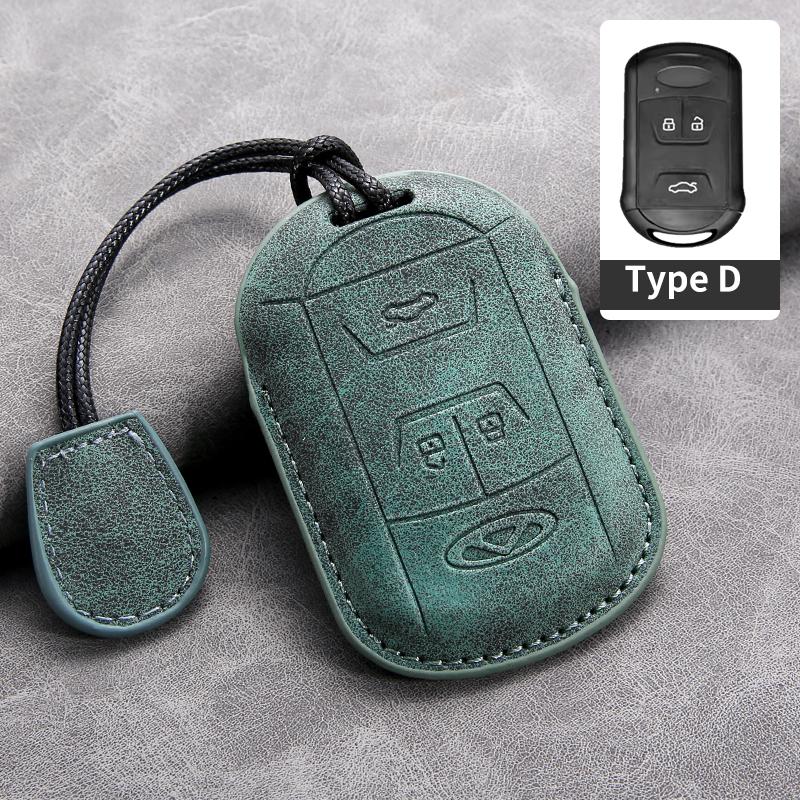 Car Key Case Cover For Chery Tiggo 4 7 Arrizo 5 3 Tiggo 8 Leather Car Key Shell Accessories