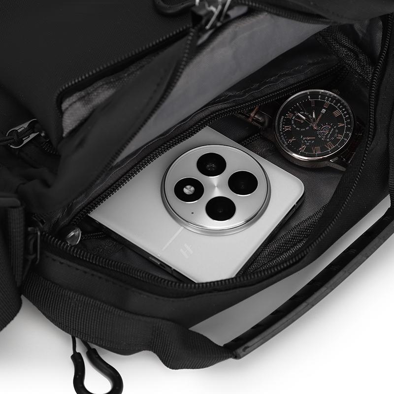 Мужская наплечная сумка большой вместимости для улицы и поездок, водоотталкивающая деловая сумка-тоут для мобильного телефона