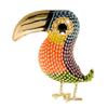 New Colorful Rhinestone Bird Brooches for Women Small Cute Animal Pins Cartoon Design Accessories Kids Gift 2019