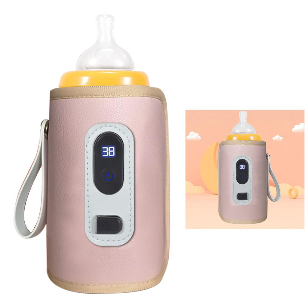 USB Baby Bottle Warmer LCD Screen Temperature Adjustable Precise Heating Waterproof Portable Milk