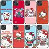 B-61 Christmas Hello Kitty Black Case for Samsung S24 S23 S22 S21 S20 FE S10 Lite Ultra S7 S8 S9 Plus A05S A11 A12 A13 A15 A22 A24 A25 A32 A52 A71 5G