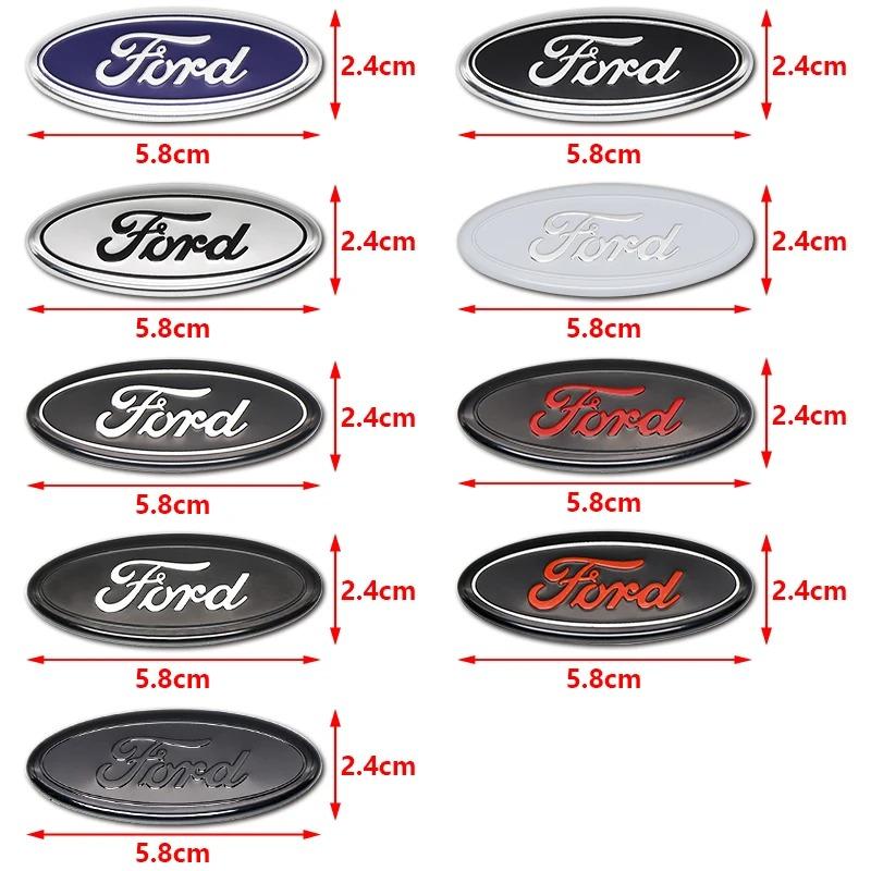 ACY1 5.8cm Car Steering Wheel Center Badge Logo Sticker Steering Wheel Logo Sticker For Ford Focus 3 MK2 Fiesta MK7 Mondeo MK4 Fusion