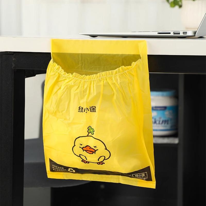 15/30Pcs Adhesive Car Trash Bag Disposable Car Interior Hanging Multi-Functional Clean Bag Small Plastic Bag Car Garbage Bin