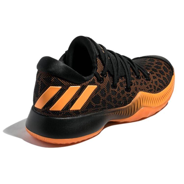 adidas Harden B/E Круглый носок На шнуровке Дышащие Низкие Баскетбольные кроссовки Мужские кроссовки Черный Оранжевый CG4193