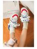 2025 Spring Breathable Color-Block Skateboard Shoes - Trendy Korean-Style Women's White Shoes