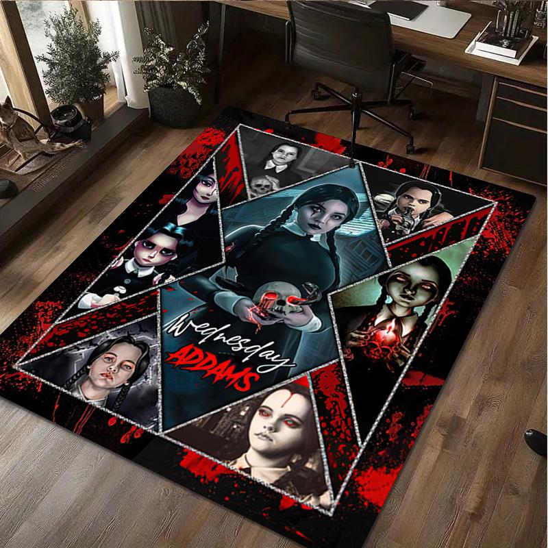 1Pc Wednesday Rug - Home carpet Office Decorative Carpet For Living Room Bedroom Door Mat Floor Rug Computer Chair Area Rug