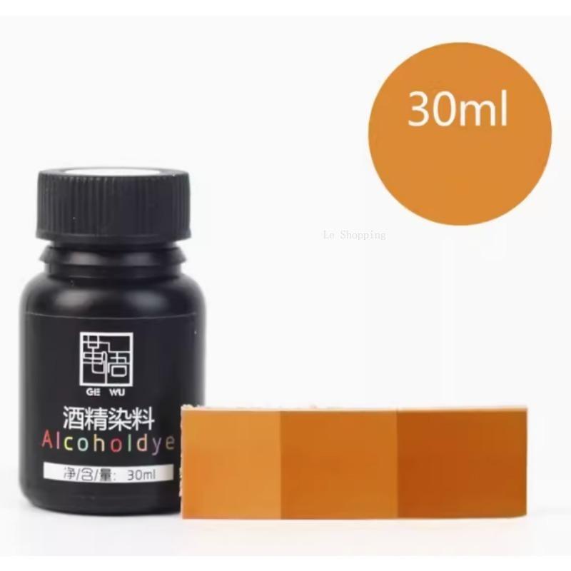 30 мл Кожаный спиртовой краситель, содержащий золотой пигмент сплошного цвета, ручной работы, DIY, растительного дубления, для сумок, одежды, тинта, пигмент для кожаного искусства