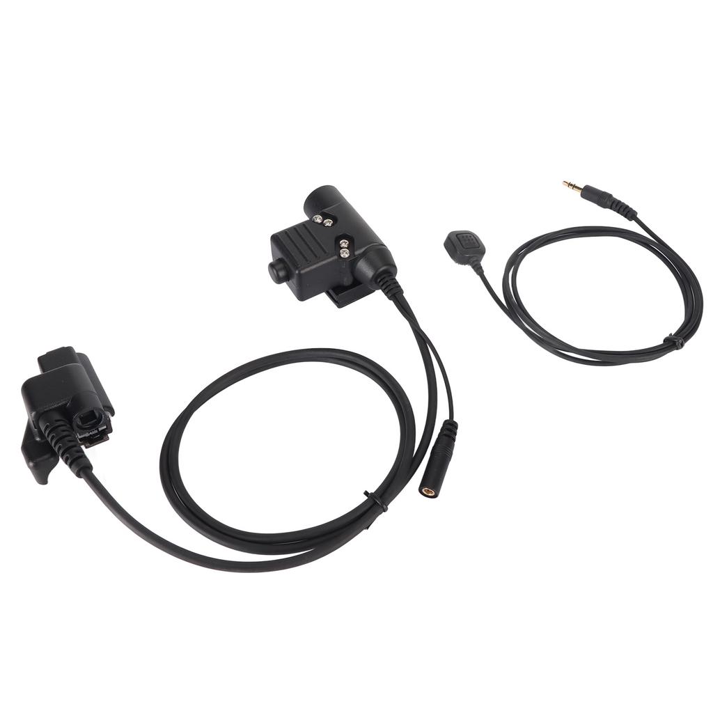 U94 PTT Adapter Durable Portable Military Intercom Headset Adapter for MOTOROLA XTS2500