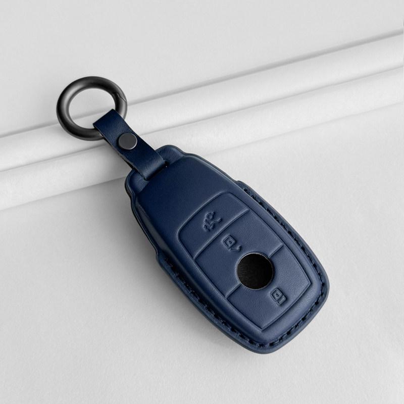 Mercedes-Benz Genuine Leather Key Case for GLC, Class A, S, C200, E300 Models