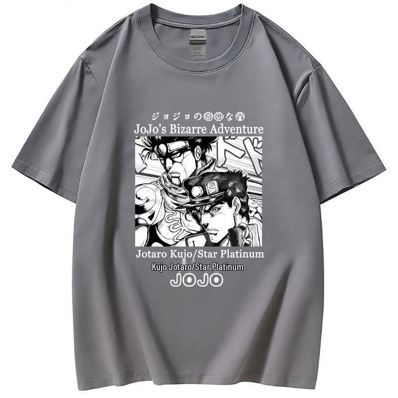 Летняя женская футболка JoJo's Bizarre Adventure Jotaro Star Platinum