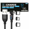 X-CHARGE Magnetic Charging Cable 360° Rotation for iPhone Micro USB Type C Magnet