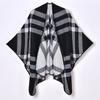 Classic Bagger Pattern Women's Enlarged Thermal Shawl Cape Big-name Thermal Exterior with New Models