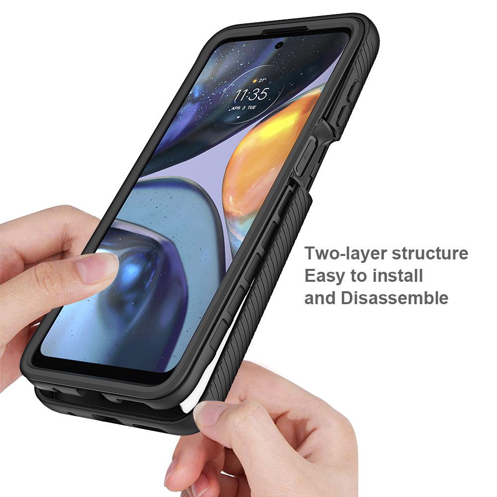Чехол для телефона Motorola G22/Moto E32 из ПЭТ-пленки со защитным стеклом «Звездное небо»
