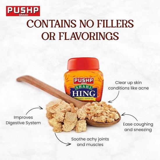 Бренд Pushp Асафетида Хинг Банка (100G) - Самый сильный комбинированный чистый порошок Хинг