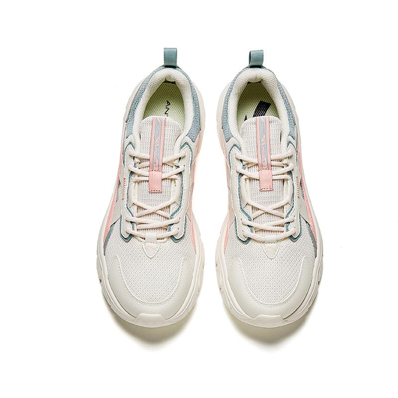 Anta Удобные амортизирующие износостойкие низкие кроссовки для бега женские кроссовки белые розовые синие 922355574-1
