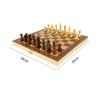 Magnetic Wooden Folding Chess Set with Felted Game Board Interior for Storage Adult Kids Beginner Large Chess Board 39cm*39cm