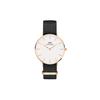 DANIEL WELLINGTON Часы кварцевый механизм тканевый ремешок 36 мм белый циферблат мужские часы 30 метров водонепроницаемые DW00100321