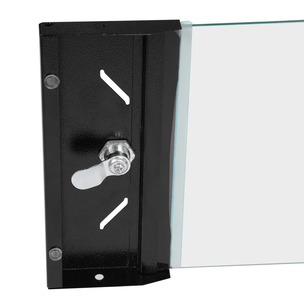 Настенный серверный шкаф 4U, сверхпрочная сетевая стойка 50 кг/110 фунтов со стеклянной дверью для коммутатора, маршрутизатора в офисе, центре обработки данных