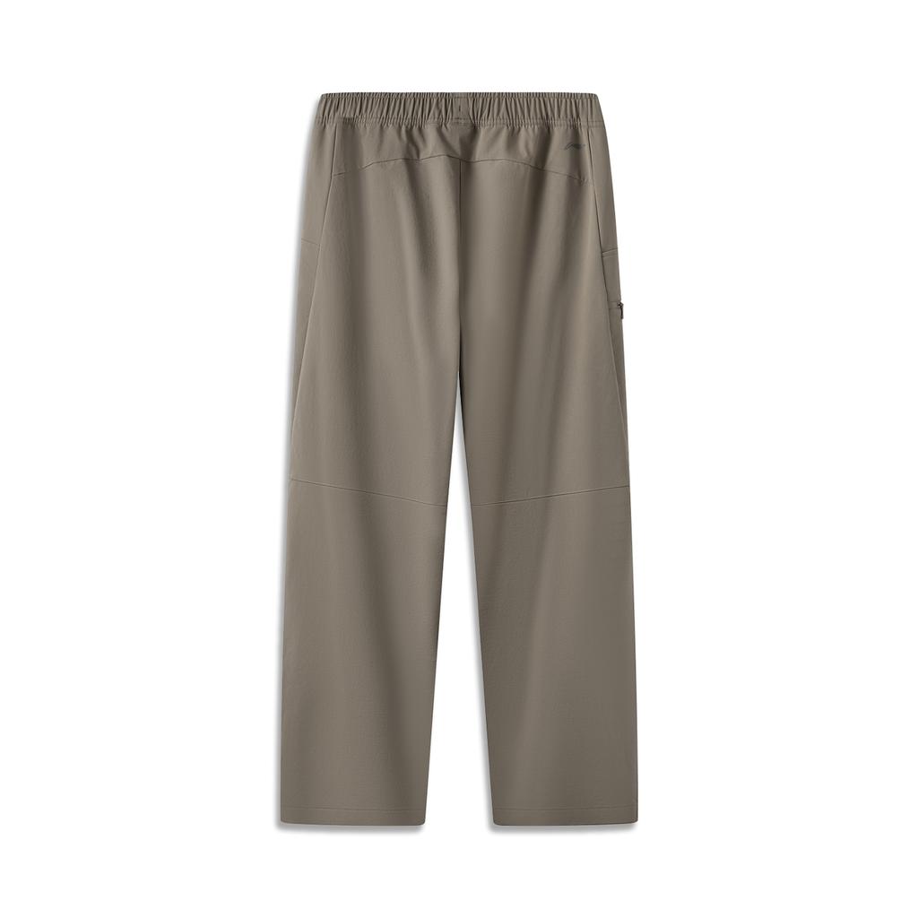 Men's Pants Li-Ning Outdoor Counterflow Softshell Pants Unisex Bamboo Umber Moderate Straight Fit Pants