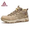 Дышащая мужская походная обувь, нескользящие альпинистские треккинговые кроссовки для мужчин, легкие кожаные уличные мужские спортивные безопасные рабочие ботильоны