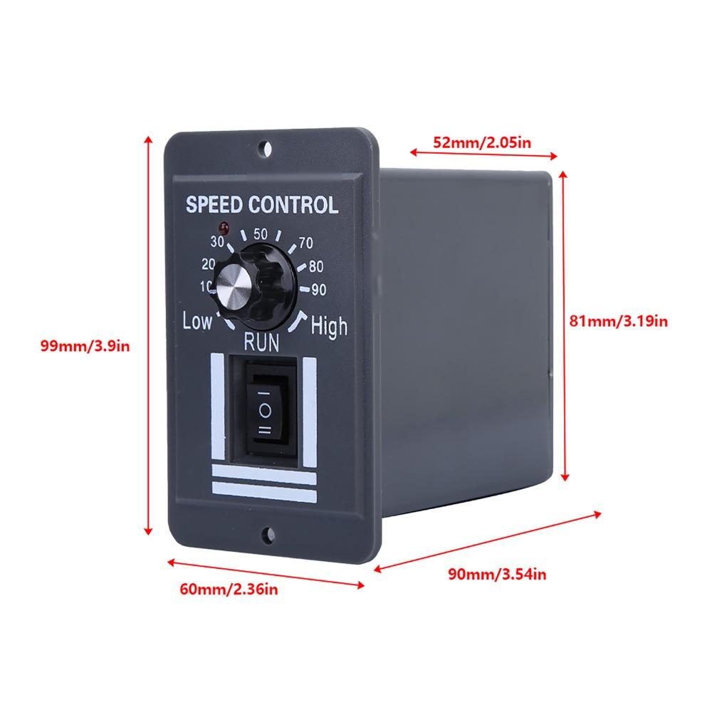 12-60В 40А Контроллер двигателя постоянного тока Переключатель CW CCW ШИМ-регулятор скорости Сверхмощный
