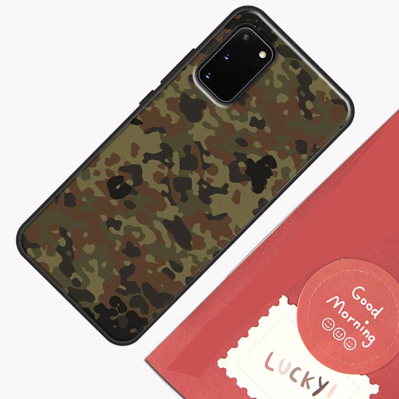 Камуфляжный чехол Flecktarn для Samsung Galaxy S22 S21 S23 Ultra Note 20 S8 S9 S10 Note 10 Plus S20 FE Задняя крышка