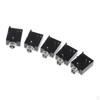5Pcs Plastic Mount 5-5mm Socket Audio Connector