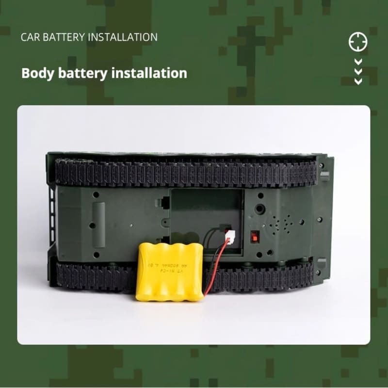 Новый 2.4G RC боевой танк военный симулятор трек ракетная установка электронный звук и свет пульт дистанционного управления игрушка дети стрелялки мальчики подарок