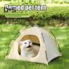 Палатка для домашних животных, уличный домик для кошек с нескользящим дном, устойчивый к ультрафиолетовому излучению, переносной складной крытый уличный навес для кошек, домик для собак