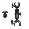 Camera Double Clip Crab Clamp Motorcycle Bicycle Handlebar Clip Bracket Monopod Mount Handlebar Stand for Insta360 X4 X3 X2