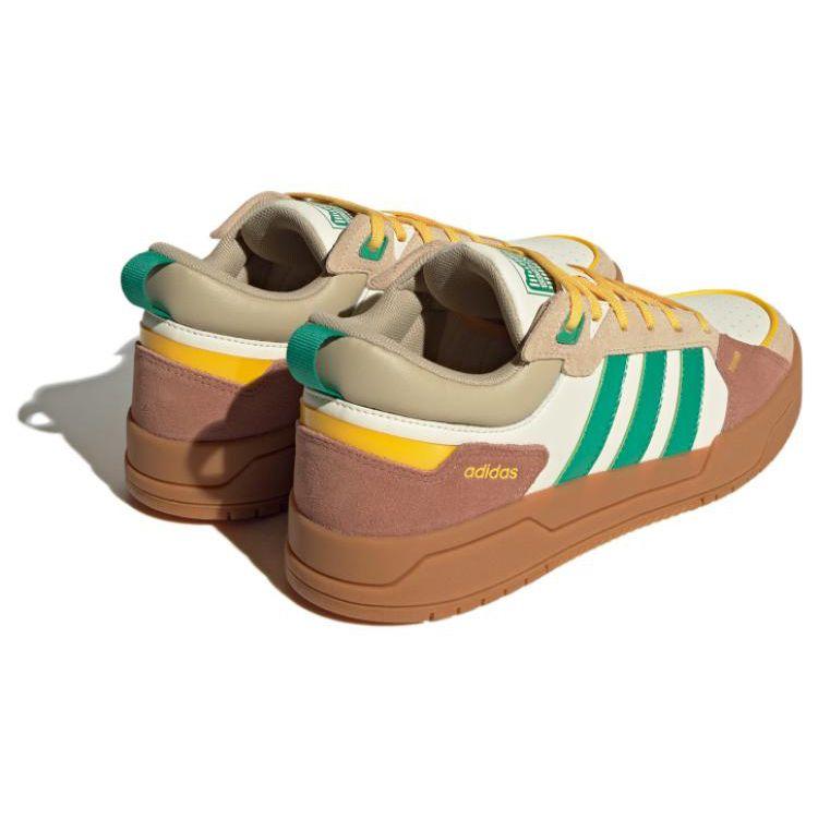 Adidas Neo 100 дБ Удобные Нескользящие Прочные Легкие Низкие Кеды Унисекс Кеды Желтый Оранжевый Зеленый IF5588