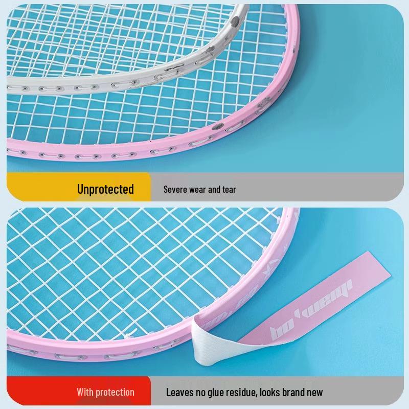 Износостойкая наклейка для защиты головы бадминтонной/теннисной ракетки - Защита кромки рамы от износа и отслаивания
