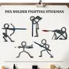 Подставка-держатель для ручек Stickman Warrior, 3D-печатная подставка для карандашей, Подарок-сюрприз, Модный ручной держатель для студента, 5 стилей