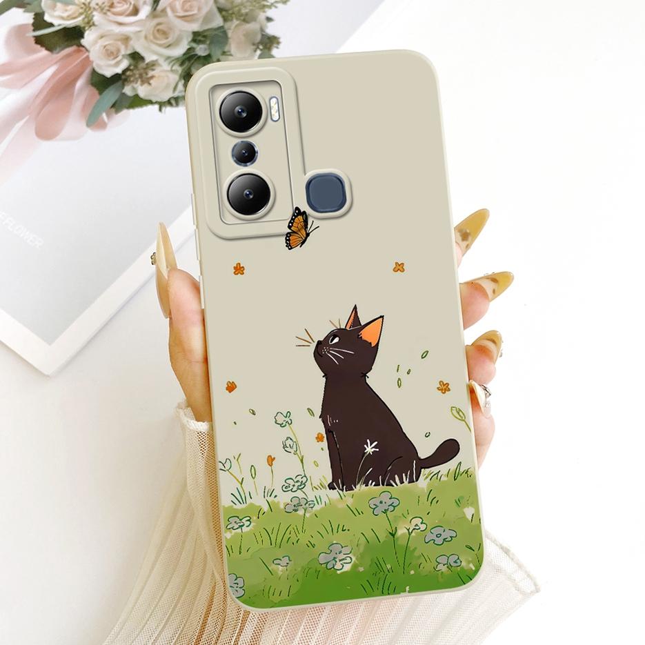 Чехол для Infinix Hot 20i Hot 20S X6827 Роскошные Цветы Конфетный Расписной Чехол Мягкий Силиконовый Чехол Для Infinix Hot 20 Play Hot20 Корпус
