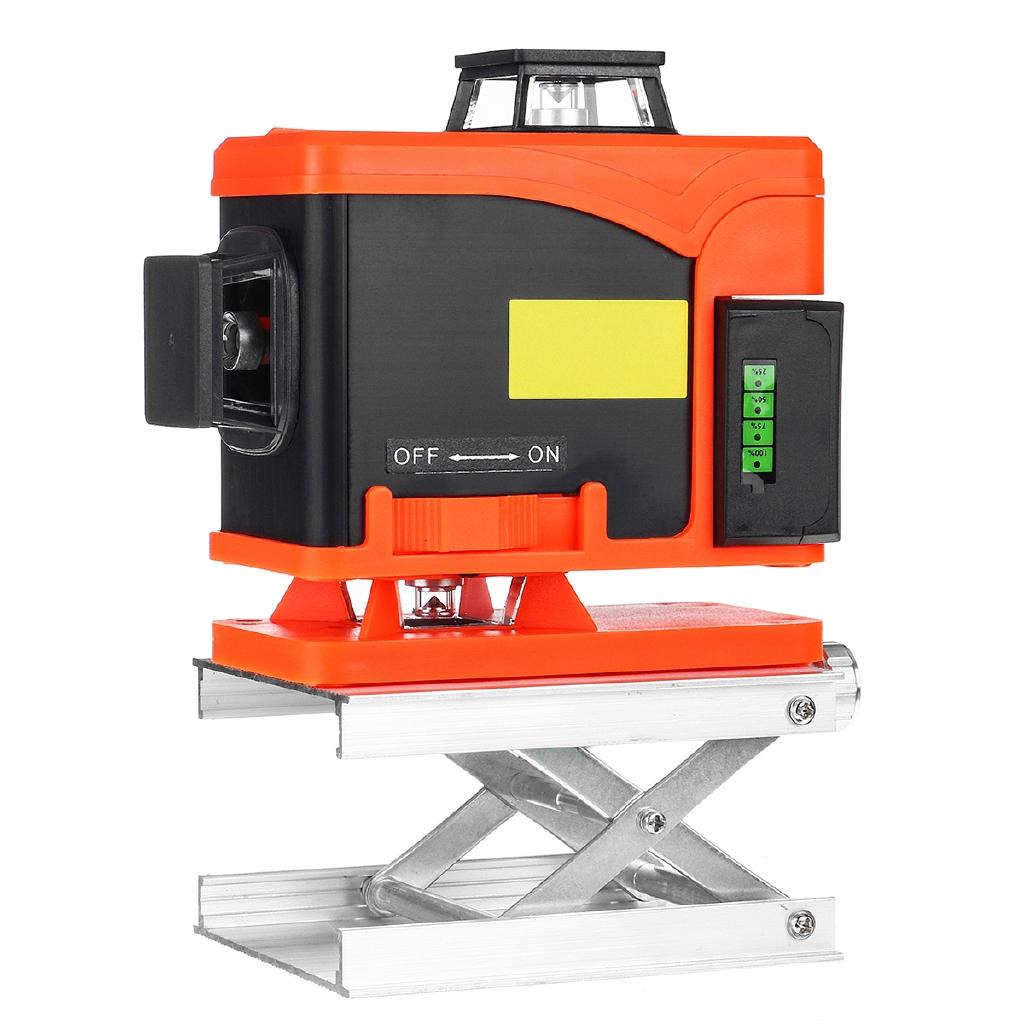 16 Зеленых Линий Лазерный Уровень+Пульт Дистанционного Управления 3D Самовыравнивающийся 360 Горизонтальный И Вертикальный Перекрестный Наружный Мощный Лазер