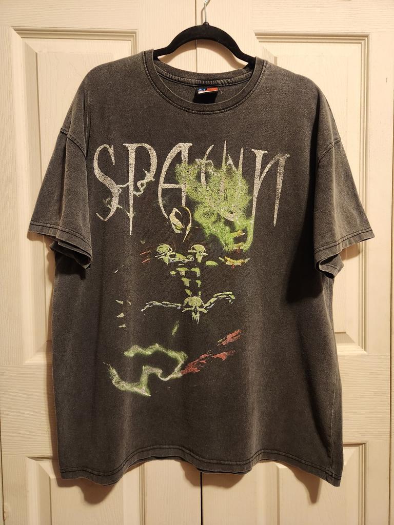 Футболка Spawn Винтаж 90-х Классический Стиль Черная Унисекс Футболка Vtg S-5XL WA2430