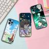 Мультяшный Черный Чехол Для Телефона Hotaru Gin Для IPhone 17 16 15 14 13 12 13 12 11 Pro Max Plus XS XR Силиконовый Мягкий Задний Чехол
