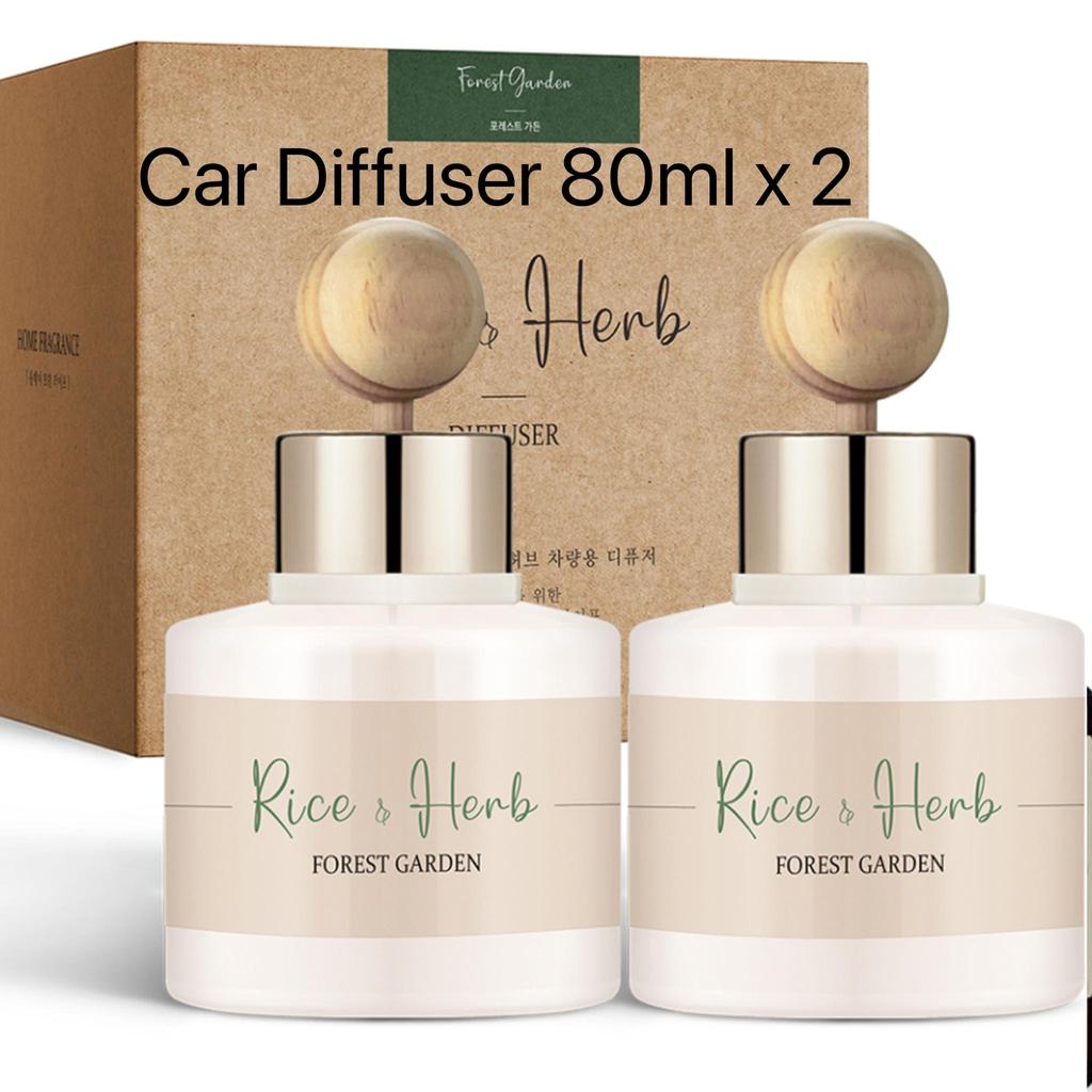 Rice & Herb Korean CAR Aroma DIFFUSER 80ml X 2 / Gift Eddition